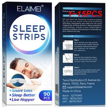 1 ~ 15 kom. trake za spavanje, uređaj protiv hrkanja, poboljšano je tender traka za usta za spavanje