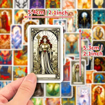 10/30/50 kom., Fantasy Tarot Karte, Crtani Naljepnica 