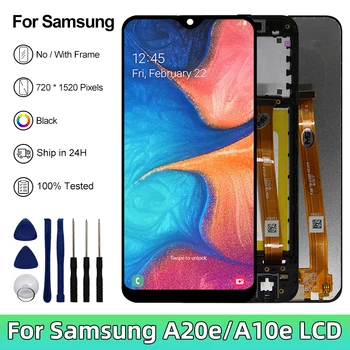 100% Test Origina za Samsung Galaxy A20E LCD zaslon A10E Zaslon osjetljiv na dodir U Prikupljanju Zamjena za SM-A202F-A102U-S102DL LCD-rezervni dijelovi