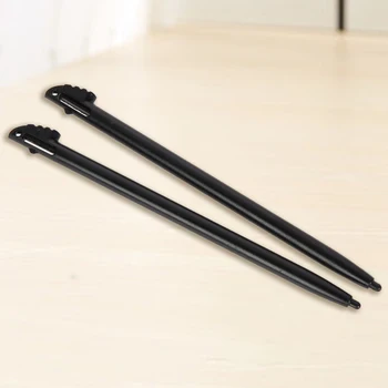 2 X crne plastične olovka zaslon osjetljiv na dodir za Nintendo 3DS N3DS XL LL New