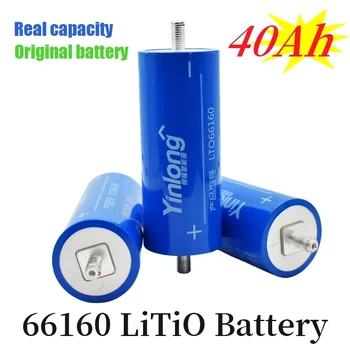 2023 100% Original Reale Kapazität Yinlong 66160 2,3 V 40Ah Lithium-titanat-akku LTO BatterieZelle fürAutoAudioSolar energieSyste