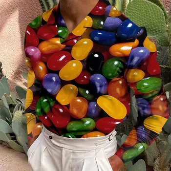 2023 Havajski Muška Košulja Ljetna Bluza Muške Košulje I Modne S Lapels Na Zakopčane, Majica Kratkih Rukava, Jakna, Gornja Svečana Odjeća