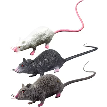 3 predmeta, oponašajući miš, vjerne igračke za zabave, sa štakorima, ukras za Noć vještica, medo grozan lažni mini