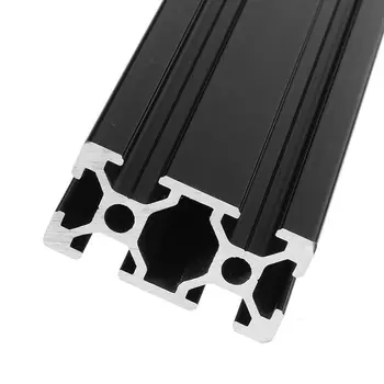 4kom 500 mm 2040 Aluminijskih Ekstruzija dogovor za 3D pisača CNC Anodizirani Profil željeznica Line aluminijski Okvir Europski Standard Crna