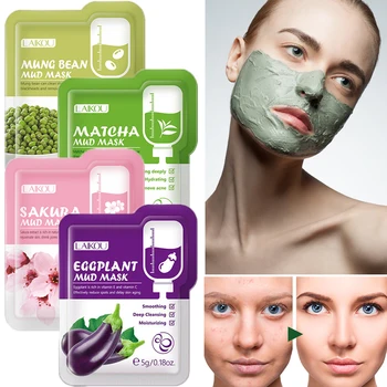 7 kom. Blata maska za lice Japan Sakura, čišćenje, отбеливающая, Hidratantni, sa kontrolom ulja, terapije, glina maska, Pakete za njegu kože lica