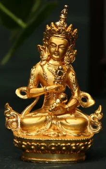 8 cm Tibetanski budizam, meditacija Ваджрасаттвы, kip Buddhe bogatstva i sreće