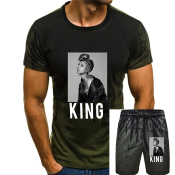 Alicia Keys King Crown Pic AKNY Crni t-shirt Novi službeni roba