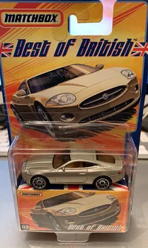 Automobil u спичечном kutiji, najbolji britanski jaguar xk 1/64, metalna литая model, zbirka igračaka vozila