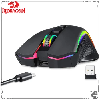 Bežični Gaming Miš Redragon M602KS s RGB pozadinskim Osvjetljenjem 8000 dpi, Programirati Gumb Miša Za Makro Snimanja, Miša za Prijenosna RAČUNALA, Gamer