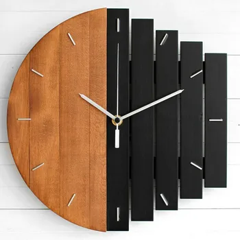 Drveni zidni sat Modernog dizajna, Berba Seljački izlizane sat, Miran umjetničke sat, ukras za Dom