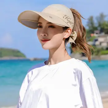 Elegantan ženski godišnje šešir s противоскользящим krema za sunčanje Za zaštitu lica, ženska ljetna šešir sa širokim poljima