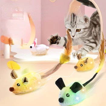 Električni Miša, igračke za mačke, Interaktivna Simulacija slučajnog hoda, Miš, Pliš igračku za kućne mačke, Senzor vibracija, Igračke za Mačića i mačaka