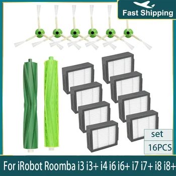 Hepa Filter + Bočna četka + Roll četke + Zamjena vrećice za prašinu za robot usisivač iRobot Roomba i7 E5, E6 I Serije Rezervni Dijelovi
