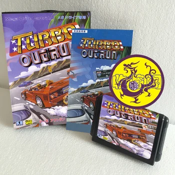 Igralište kartica Turbo Outrun JP 16bit MD, malo kutijom i korisnički priručnik za Sega Mega Drive / Genesis