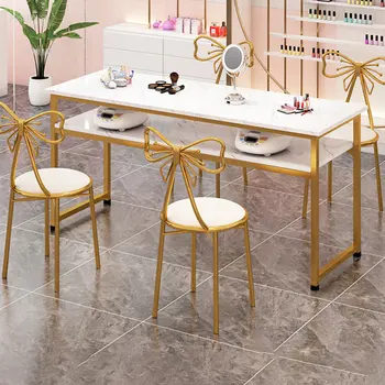 Japanski Jednostavna Manikura stolovi, Pluća Luksuzni Profesionalne Noktiju stolovi, namještaj salona za uljepšavanje, Jednostruki dvostruki Pedikerski stol