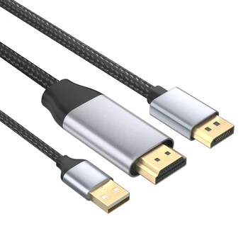Kabel HDMI in-Displayport 4K 60Hz 2.0 HDMI-DP 1.2 Video Converter Adapter Video Audio Kabel SA USB za Laptop PS4 Pro PC