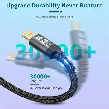 Kabel multimedijskih sučelja visoke razlučivosti 2,1 8K 60Hz Digitalni kabel-razdjelnik 2,0 Kabel multimedijskih sučelja visoke razlučivosti