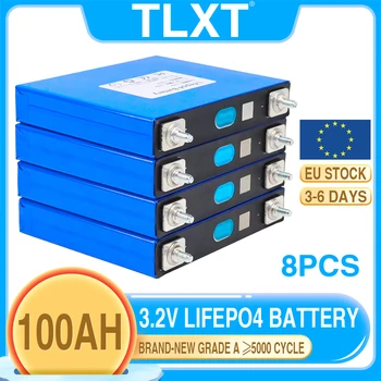 Klasa A 8ШТ 3,2 V 100Ah LiFePO4 li железофосфатный LiFePO4 baterija može se spojiti na akumulator od 12V 24V 36V 48V 200Ah