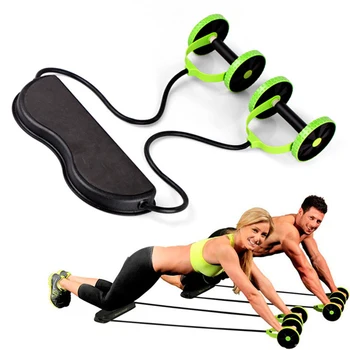 Kotač za trbušne mišiće, Protuklizni valjak za bodybuilding, 5-stupanjski podešavanje, valjak za vježbe za trbušne šupljine, oprema za vježbanje ravnoteže