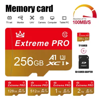 Memorijska kartica 512/1 TB Pro Micro SD Kartica od 128 GB i 256 GB Flash memorijska kartica A1 V30 U3 Class 10 Brzu Grafička kartica Micro TF Za Telefon