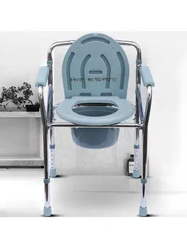 Mobilni wc Corfu, toaletni stolac za starije osobe, kućanstva toaletni stolac za osobe s invaliditetom, jednostavan sklopivi armirano veliki wc