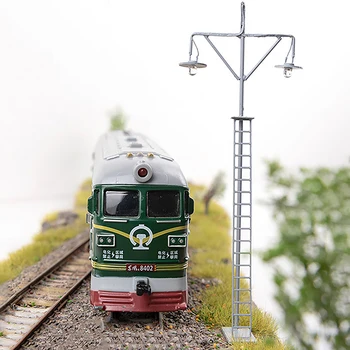 Model željeznički vlak u mjerilu OO/HO, Rasvjetne stupove, led Ulični svjetlo, Umjetna Mali ukras, Krajolik zgrade