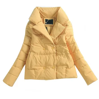 Monotone двубортное pamuka kaputi, donje Novo Zimsko svakodnevno kaput 2023, Ženska jakna s dugim rukavima