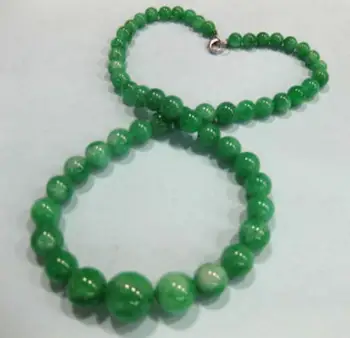 Novi Dizajn Kineski Klasični Ogrlica od zelenih Нефритов promjera 6-14 mm