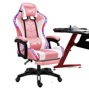Novi Rose igra stolica uredska stolica Stručni Računalo Stolica LOL Internet caffe Trkaći Stolica RGB svjetla žarulje obrtni геймерское stolica