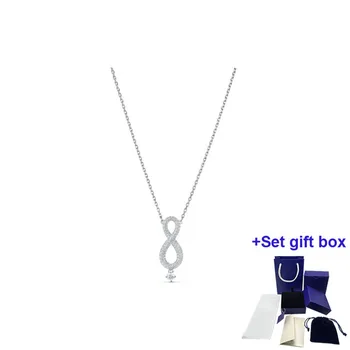 Ogrlica S Infinity Odgovara lijepim dame za davanje elegancije i sofisticiran temperamenta Poklon kutija Besplatna dostava