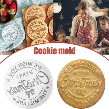 Pribor za posipanje brašnom za pečenje Jedinstvene 3D reljef markice za božićne kolačiće Stvaraju personalizirani peciva za Vesele goste, экономящую vrijeme.