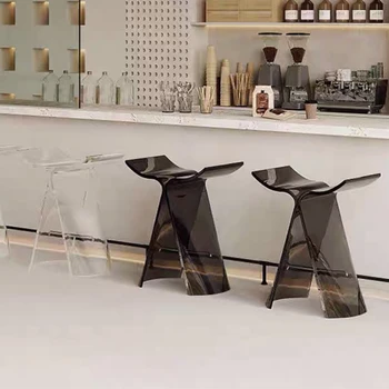 Prozirni Plastični Visok Bar stolica, odbojka na Dizajn Uredski stol, Barske Stolice, Blagovaona u Skandinavskom Stilu, Namještaj Sandalye XY50BC