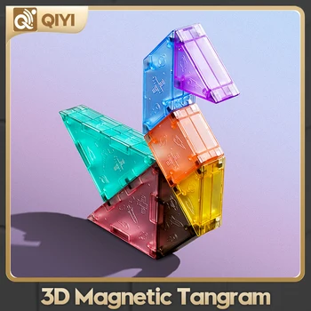 Qiyi 3D Magnetna igračka Танграм, veselo i kreativno igračka za razvoj mozga djece, zagonetka za rano obrazovanje iz ABS materijala