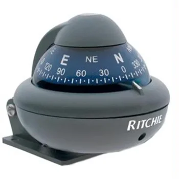 Ritchie Compass X-10-M siva Ritchiesport (pričvršćenje na nosač) s pozadinskim osvjetljenjem 12 Volti