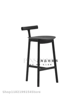 Skandinavski bar stolica od punog drveta jednostavan moderan mesh stolice red island design kreativni bar za odmor KTV visoka stolica