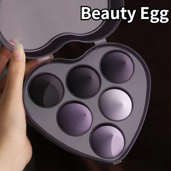 Skup kozmetičke jaja, prah od bundeve, пуховка s kapljicama vode, u prahu sa jajima, zračni jastuk koji se koristi za nanošenje kreme ili tekućine, spužva za šminkanje