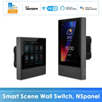 SONOFF NSPanel Smart Scene zidni prekidač smart temperature led središnja upravljačka ploča svjetiljka rad s alexa Siri Alice home assistant