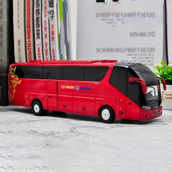 Suzhou Zlatni Zmaj A90 Lijevanje pod pritiskom u mjerilu 1: 42 Simulacijski model autobusa iz legure, Statički Suvenir, Zbirka Hobi, igračke, pokloni