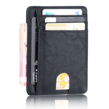 Tanak RFID Blokiranje Kožni Novčanik, Držač za kreditne ID-kartice, Novčanik, Torbica za Novac za Muškarce i Žene 2023, Moderan torba 11,5x8x0,5 cm