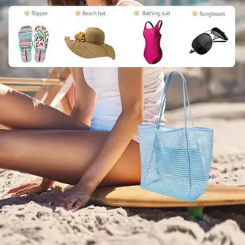 Torba-тоут, Sklopivi plaža torba-sling, Univerzalna torba za kupovinu, torba za pohranu na plaži, torba za svakodnevnu upotrebu