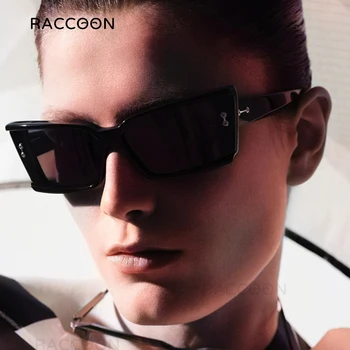 Trendy sunčane naočale u kvadratni ivicom Ženske, muške Uv400 Klasicni korporativni dizajn Modni pravokutni sunčane naočale Vintage ulični naočale nijanse