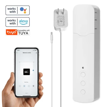 Tuya WiFi Intelektualni Motor za Zavjese od perli, Električni Motor za Rolete, Upravljanje Aplikacijom, Glasovno Upravljanje, Kompatibilan sa Alexa Google Home