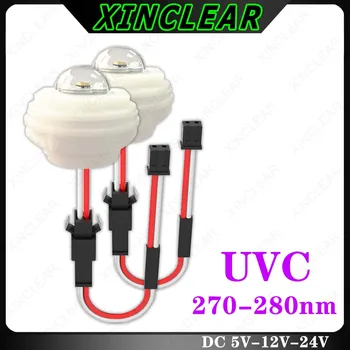 UVC 270-280 Nm DC5V 12-24 U 3-5 Mw Ultraljubičasto Pročišćivač Vode Sterilizacija Dispenzer Za vodu Za kućne Ljubimce Ovlaživač zraka Led Modul Dezinfekciju