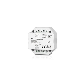 V1-H 1CH * 4A/8A 12-48VDC RF Modul push button Zatamnjenje Za montažu na Zid U kutiji 4096 Razinu 0-100% Gladak prijelaz bez treperenja