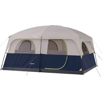 Šator za obiteljski dom 14 'x 10', 10 ležaja, šator za kampiranje na otvorenom, plaža šator