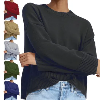Ženski top, besplatno pulover, proljeće-jesen slobodan pletene džemper, ženski