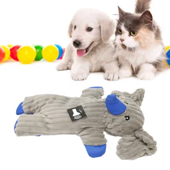 Пищащая igračka za pse, Mekana, otporan na укусам, Iz dosade, U obliku slona, Žvakanje igračke za kućne ljubimce Za malu srednjih pasa